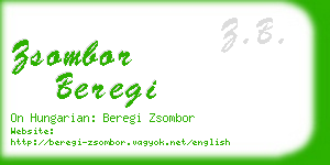 zsombor beregi business card